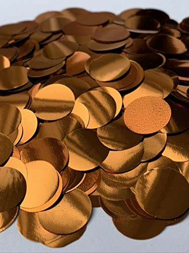 Zebra Balloons Orange Metallic-Konfetti, 1,5 cm, 20 g, (2er-Pack)