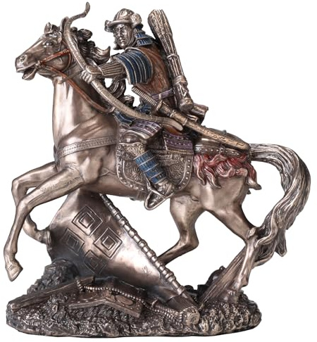Veronese Design Statua giapponese da 15,8 cm con finitura bronzata in resina pressofusa a freddo per tiro con l'arco
