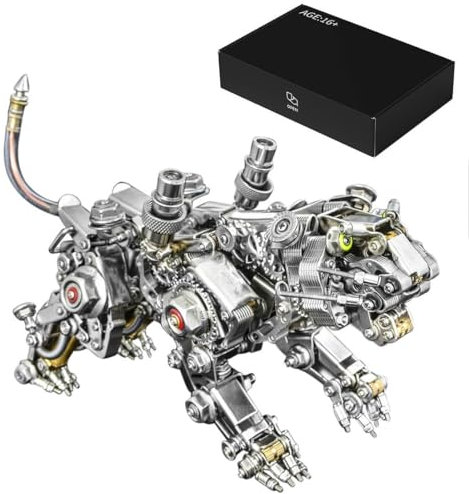 Metall 3D-modell, 3D metall pussel mullvadsstativ kit modellbyggsats vuxna, 650 delar 3D pussel lasersnitt djur metallbyggsats 3D byggleksaker metall pussel