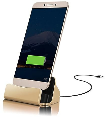 Veemoon USB-Type-c-Desktop-ladeständer Kompatibel Mit Smartphones Und Anderen Type-c-geräten Silber Für Schnelles Laden Und Datensynchronisierung