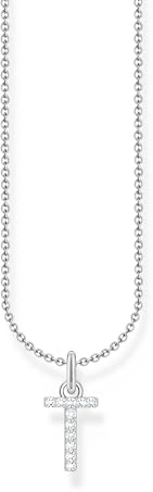 THOMAS SABO Halskette Buchstabe 925 Sterling Silber mit Zirkonia KE2240 - KE2265