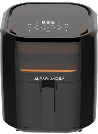 Friggitrice ad aria 8 litri con finestra di controllo e doppio cestello estraibile e lavabile