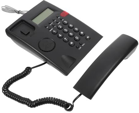 Lurrose Telefono Fisso Fili e Pulsanti Grandi per Uso Domestico e Ufficio Visualizzazione Chiamate in Arrivo e Risposta Rapida