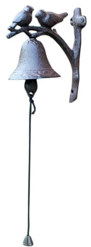 Gusseisen Vogel Dinner Glocke, Dekoration Wand Antiker Bauernhof und Vordertor Glocke, Außen Hängendes Dekor