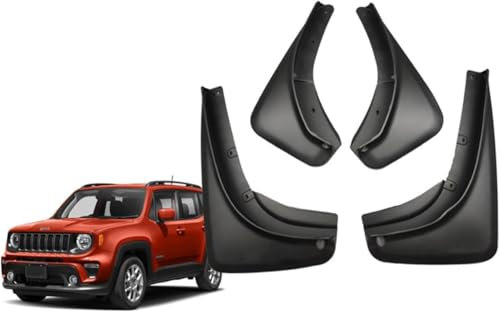 DXQxue Paraspruzzi Auto per Jeep Renegade 2016-2024, Protettivi Schizzi Pneumatici Accessori Protettivi Passaruota