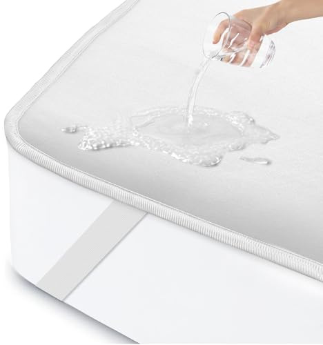 ohano Matratzenschoner 120 x 200 cm wasserdicht Inkontinenzunterlage waschbar, Matratzenschutz wasserdicht, Matratzenüberzüge, Inkontinenz Bettunterlage,wasserdichte Matratzenauflage- Weiß