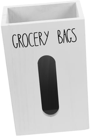 Alipis Organizador De Bolsas De De Madera Soporte De Almacenamiento para Plástico Farmhouse para Cocina y