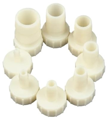 BRART 5pcs G1/2 Internal thread pagoda Plastic hose connector Micro irrigation Aquarium System Parts Air pump Connector With Sealing Ring(6mm)