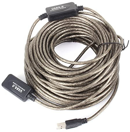 TOPINCN 20 M USB 2.0 Aktive Verlängerungskabelkabel für Flexible Nutzung, Hochgeschwindigkeitsübertragungsraten Bis zu 480 Mbit/S für den Gebrauch in der Heimbüro