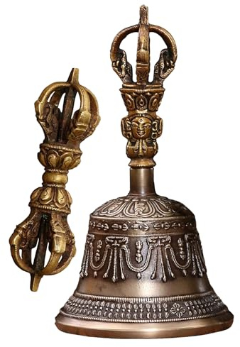 Campana de Meditación Cuenco Cantador Artesanal Objeto Dharma