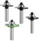 Lot de 4 fraises à rainurer pour défonceuse - Tige de 8 mm - Tige de 2 mm, 3 mm, 4 mm, 5 mm - Tige de 8 mm pour défonceuse - Tige de 8 mm pour menuiserie, chanfreinage, travail du bois, avec