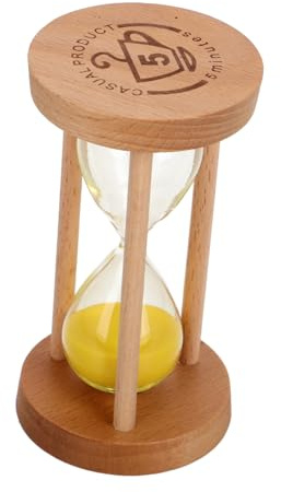 OUNONA Timer Bagno Ragazzo Ragazza Contatore Minuti Decorativa Colore Giallo Gioco Brushing Denti