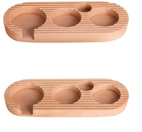 Buchenholz für Espresso, Tamper-Matte zum Brauen zu Hause, geeignet für mehrere Kaffeemaschinen (51 53 mm)