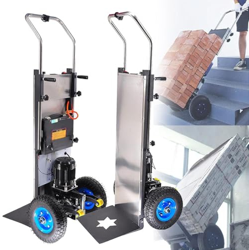 1200 W Elektrischer Treppensteiger-Sackkarren, Treppensteiger-Sackkarre, 400 Kg Tragkraft, Bürstenloser Motor, Für Möbellogistiklager, Arbeitssparend und bequem,1200w