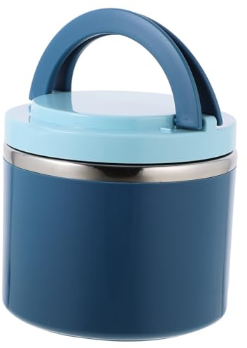 Cabilock Porta Vivande Termica in Acciaio Inossidabile da 1000ml Manico Antiscivolo, Contenitore per Zuppa a Tenuta Stagna per Preparazione Pasti e Pranzo Quotidiano