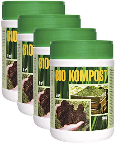 finebio BIO KOMPOST, Compost Accelerator, 500g (4 Pack)