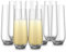 KooK Glas Champagnerflöten ohne Stiel, Cocktailbecher für Rose, Prosecco, Mimose, ideal für Hochzeiten und Partys, spülmaschinenfest, 298 ml, 8 Stück