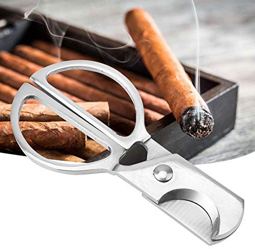 FTVOGUE - Taglia-Sigaro a Testa Tonda in Acciaio Inossidabile, Forbici tascabili, per Uomo
