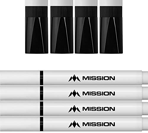Mission Marker, trocken abwischbar, Whiteboard-Stifte, Schwarz, 4 Stück