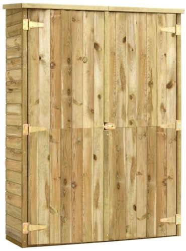 vidaXL Garten-Geräteschuppen 123x50x171 cm Kiefernholz Imprägniert