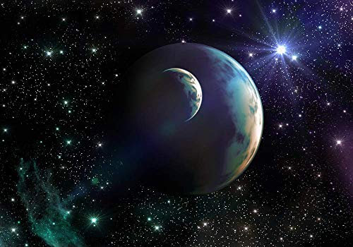 Pixblick - Hochwertige Fototapete - Planeten im Weltraum I Selbstklebende Vlies-Fototapete (450 x 315 cm)