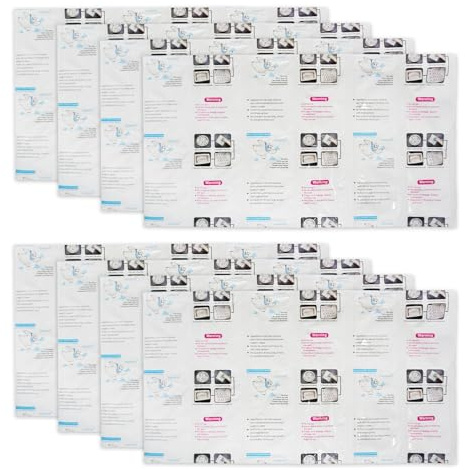 RAINBOW Dry Ice Packs for Shipping Long Lasting (8 Sheets, 12 Packs/Sheet), Reusable Lightweight Food Ice Pack Sheets for Lunch Boxes or Coolers, Shipping Frozen Food, 7 X 13 – Cut to Any Size