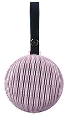 ZXNQ Powerful Waterproof Mini Speakers with portable strap Wireless Mic with Big Sound,Pink