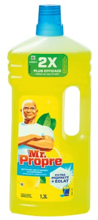 Mr Propre Citrons D’Été Nettoyant Liquide Sol Multi-Usages 1.3 L, Jusqu’à 100% Sans Traces