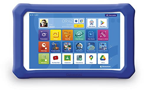 Clementoni X Revolution, Tablet Clempad per Bambini 6-12 Anni, 8 Pollici, Android 11, 16 GB di Memoria, WiFi, Tante App preinstallate, Versione Italiana, Multicolore, 16762
