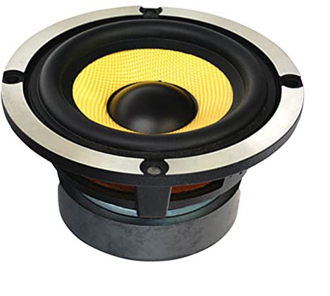 SXOPU 80 W Mid Bass Altoparlante da 3 Pollici 4 Pollici 4 Pollici Driver Driver Driver in Fibra di Vetro Mid Woofer Altoparlante Home Theater Fai da Te 1 pc Altoparlanti da scaffale