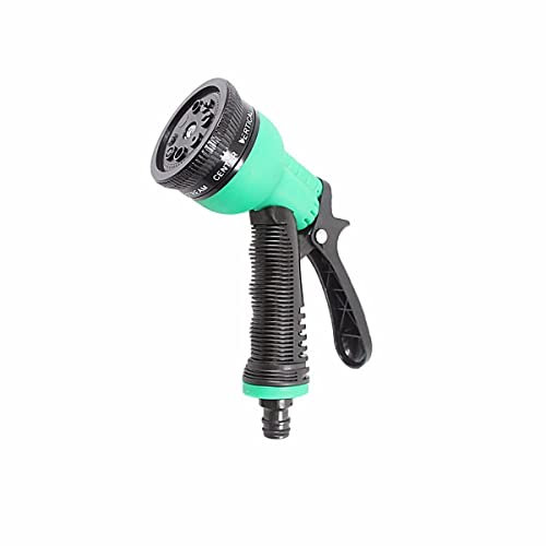 MIFAH 7 Adjustable Patterns Hose Nozzle, High-Pressure Anti-Slip Water Hose Spray Gun Leak-Proof Garden Hose Gun Garden&Lawns Watering, Car Washing and Pets