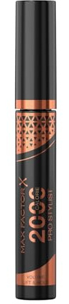 Max Factor 2000 Calorie Pro Stylist Mascara, Black Brown, 9 ml