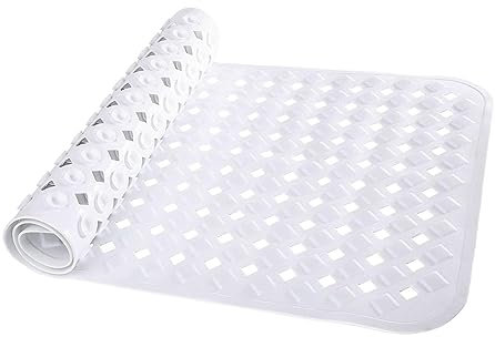 Imtrub Badewannenmatte rutschfest Inkl, 88 x 40cm, Antirutschmatte Badewanne, Extra Lange Schimmelresistente Duschmatte rutschfest, Badewanneneinlage, Starke Saugkraft, Maschinenwaschbar