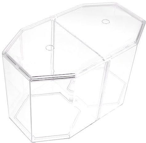 POPETPOP Inkubationsbox Für Fische Transparente Zuchtbox Aus Kunststoff Aquariumzubehör Für Kleine Fische Und Garnelen Mit Zwei Fächern Für Isolierung Und Beobachtung Einfache Montage Und d