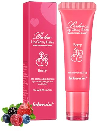 Baume à lèvres brillant - Baume à lèvres hydratant aux baies - Finition brillante - Masque de sommeil pour les lèvres sèches et desséchées - Hydratation instantanée - Éclaircissement des lèvres -
