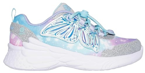 Skechers Dream Racer Wing Brites, Basket Filles, Silver,