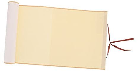 NUOBESTY Zen leeres Reispapier Kunst-Wandrolle Blättern Sie chinesisches Papier leere hängende Schriftrolle Kinder scrollen Papier Traditionelle chinesische Malerei Reis Papier Übungspapier