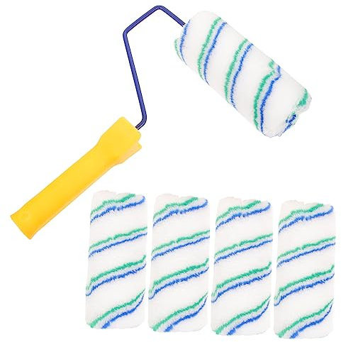 Gadpiparty 1 Satz Farbrolle Malerbedarf Für Heimwerker Werkzeuge Für Die Wandmalerei Miniwalzen Zum Malen Walzennoppen Streichen Rollenrahmen Malerrolle Sprühfarbe Polyester Groß