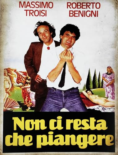 KUSTOM ART Poster Decorativo da Parete Serie Locandine Film Celebri Non ci Resta che Piangere con R. Benigni e M.Troisi Stampa Artistica su Carta Patinata 40x30 cm Senza Cornice