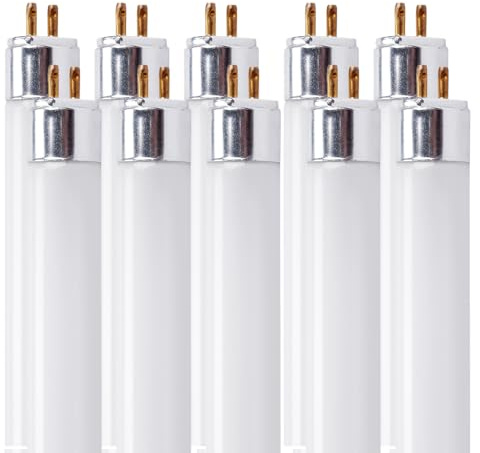 New Lights F54T5/865/HO Fluorescent Tube Light Bulb, 46 Inch, 54W, 6500K Daylight, 4200 Lumens, High Output, G5 Bi-Pin Base, 4FT T5 Grow Light Bulbs - 10 Pack