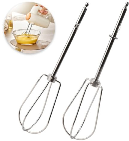 2 Fruste di Ricambio per Montare l'Unità di Uova Strapazzate, Frusta a Destra Sinistra - Strumento Indispensabile Nella Vostra Cucina