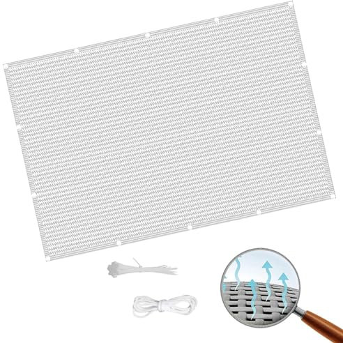 Sonnensegel Sonnenschutz 3.6 x 10 m Sonnenschutz Sonnensegel Nach Maß mit Ösen UV Schutz Wetterbeständig Ohne Bohren für Balkon Garten, Weiß