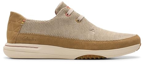 Clarks Easeway Lace Mens Sand Combi, 10