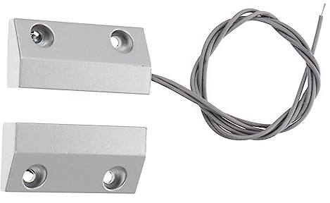 Yardenfun Türsensor Alarmsystem Zinklegierung Kabelgebunden für Rollladen und Fenstertür Magnetischer Türalarm für Heimsicherheit