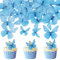 72 decorazioni commestibili per torte a forma di farfalle, cupcake commestibili, decorazione per torte, decorazione per torte, farfalle, muffin, cupcake