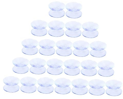 OSALADI 24stücke Saugnapf-Pads Aus Silikon Doppelseitig Für Glas Tischplatten-abstandshalter Transparente Stoßfänger-Pads Einfach Anzubringen rutschfest Schlagfest Geeignet Für Tischplatte