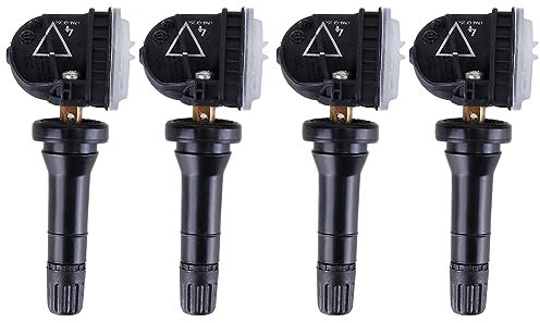 Surakey 4 sensori di pressione pneumatici 2036804, adatti per Ford Galaxy S-Max Edge Fiesta Mondeo Mustang TPMS con sistema di controllo pressione pneumatici da 433 MHz, sensori RDKS 2318453 5291383
