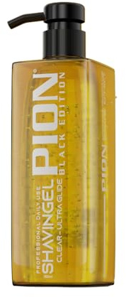 Pion Shaving Gel Black Edition – professionell rakvård med maximal produktivitet och komfort för varje dag. (500 ml (1-pack)