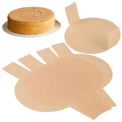 UTHCLO 100sheets Round Parchment Baking Non-Stick Cake Liners Greaseproof and Oil-Resistant for Home Bakeries and Restaurants Convenient Cake Making