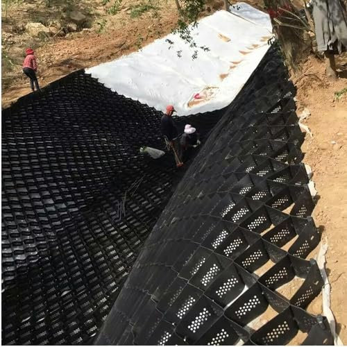 5,1 cm dickes Geo-Gitter, Bodenstabilisierungssystem, faltbares Kies-Auffahrtsgitter für Heimwerker-Terrassen, Gehwege, Wohnmobil-Parkplätze, Hänge und Gartenwege, einfach zu installieren